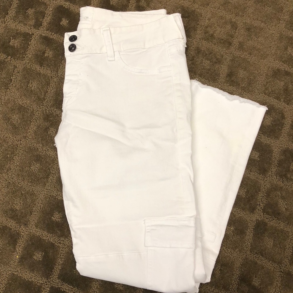 White Jeans with cargo pockets